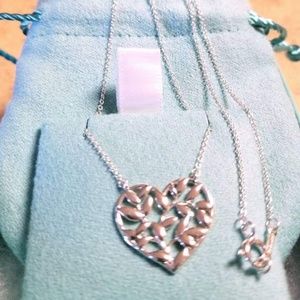 Tiffany Paloma Picasso Olive Leaf Heart Pendant